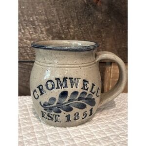 Cromwell Est 1851 Salt Glazed Pottery Mug Hand Thrown Glenville